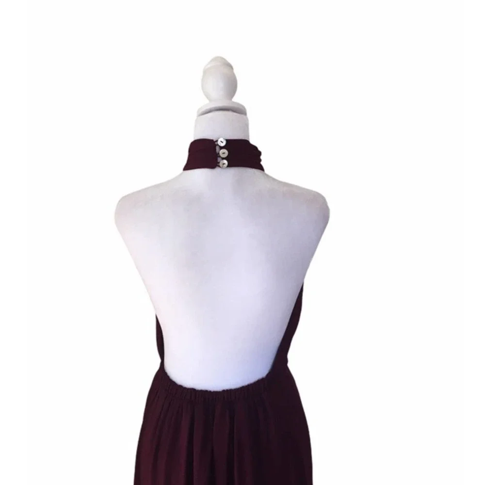 Show Me Your Mumu Collette Collar Maxi Merlot XS - Picture 13 of 15